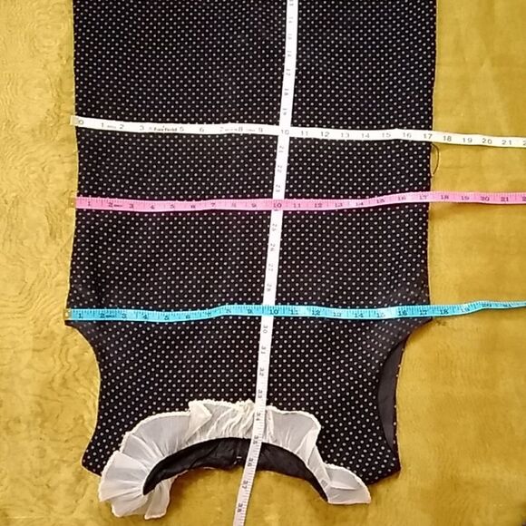 Definitely Jr's VTG Polka Women Dress Size SM - Picture 11 of 11